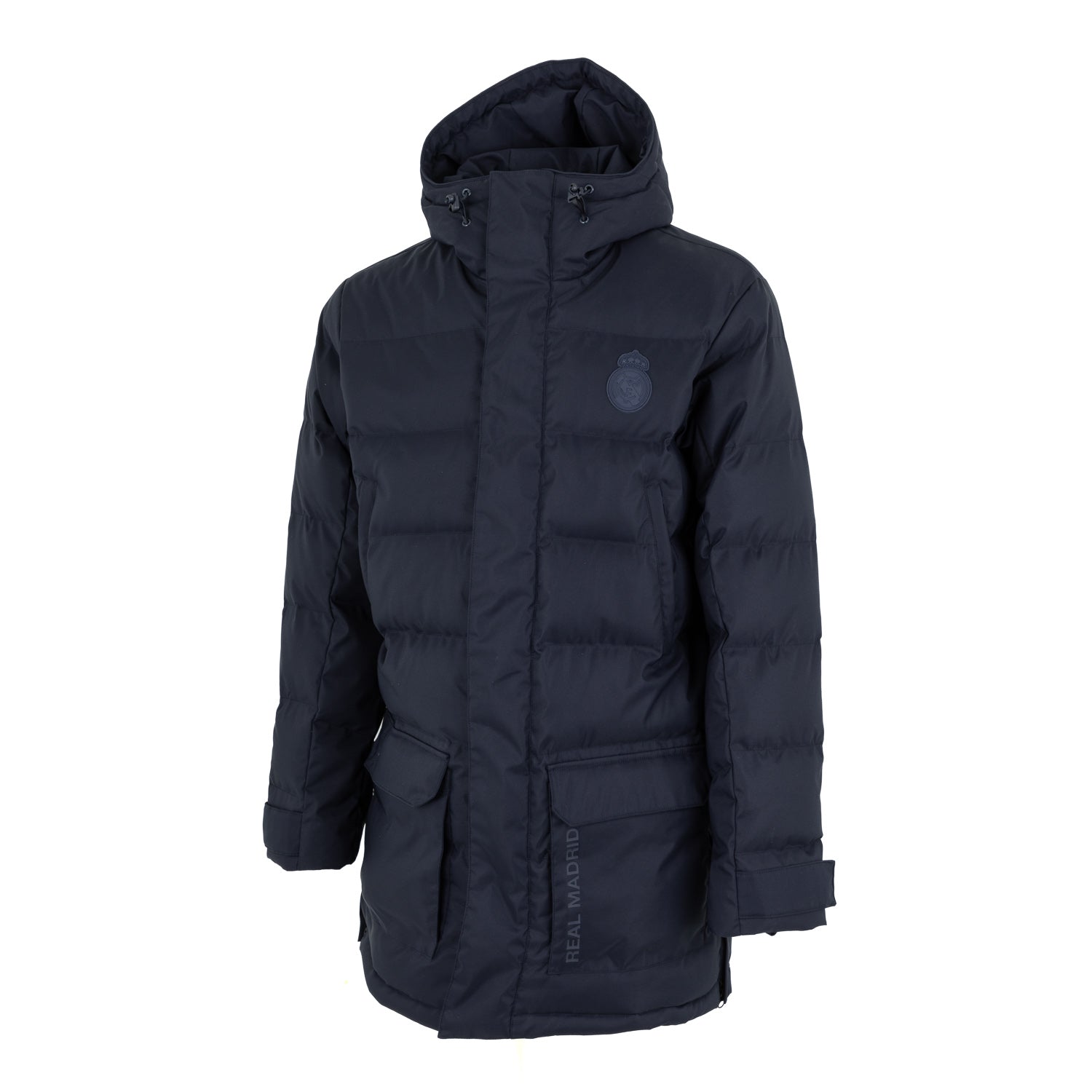 Mens Outerwear Long Padded Parka Coat Navy – Official Real Madrid