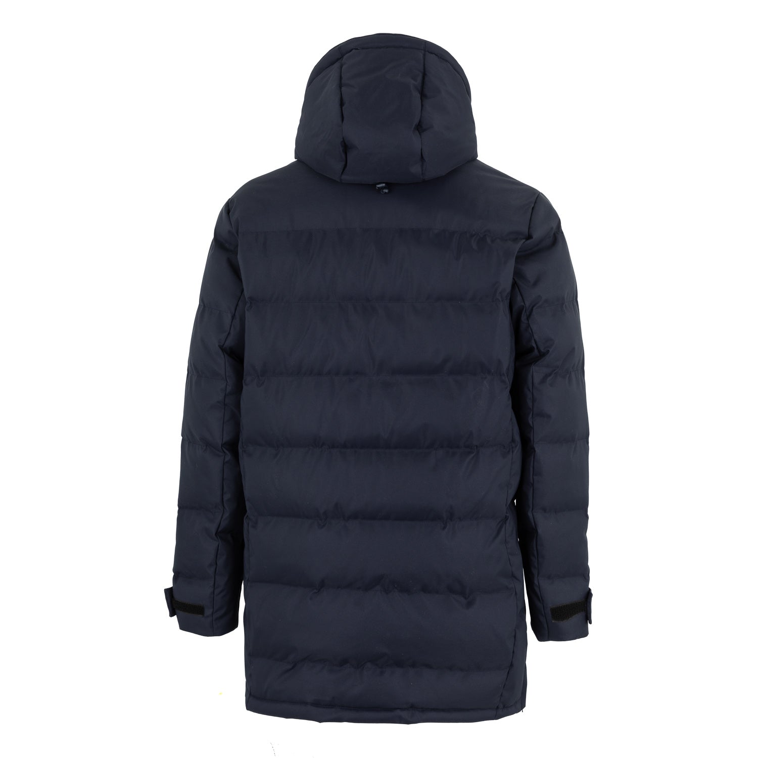 Mens Outerwear Long Padded Parka Coat Navy