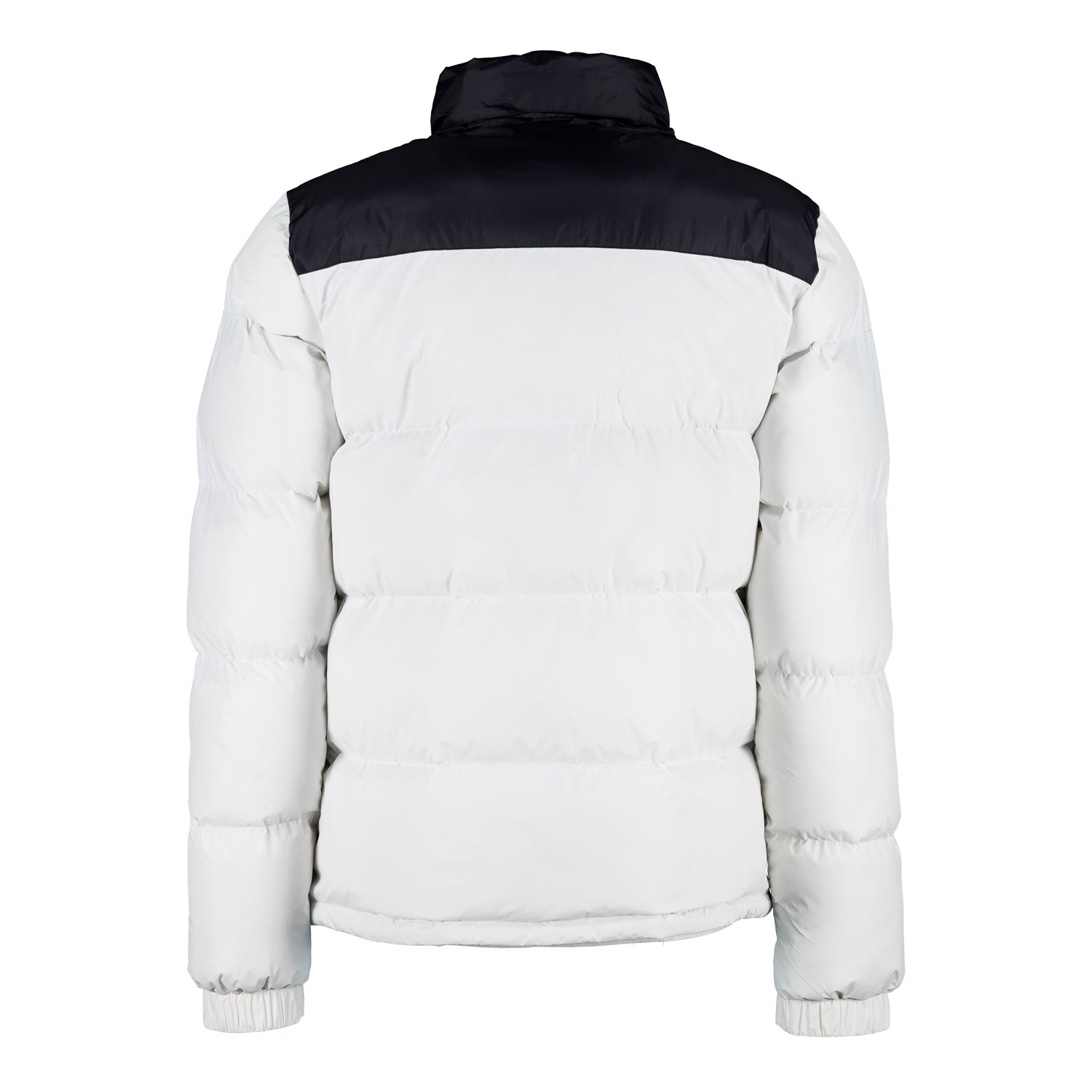 Mens Outerwear Color Block Puffer Jacket Anorak White