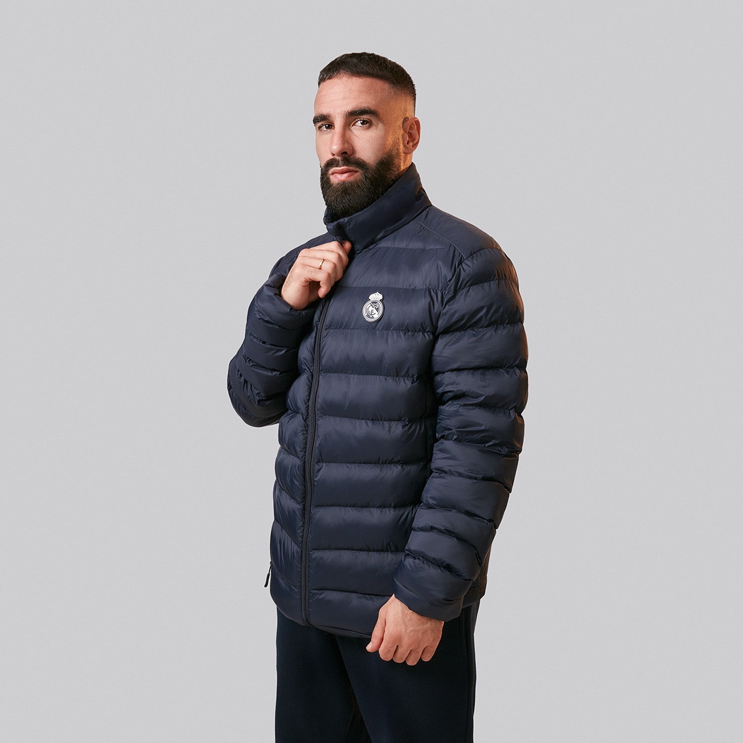 Mens Outerwear Lightweight Puffer Jacket Navy