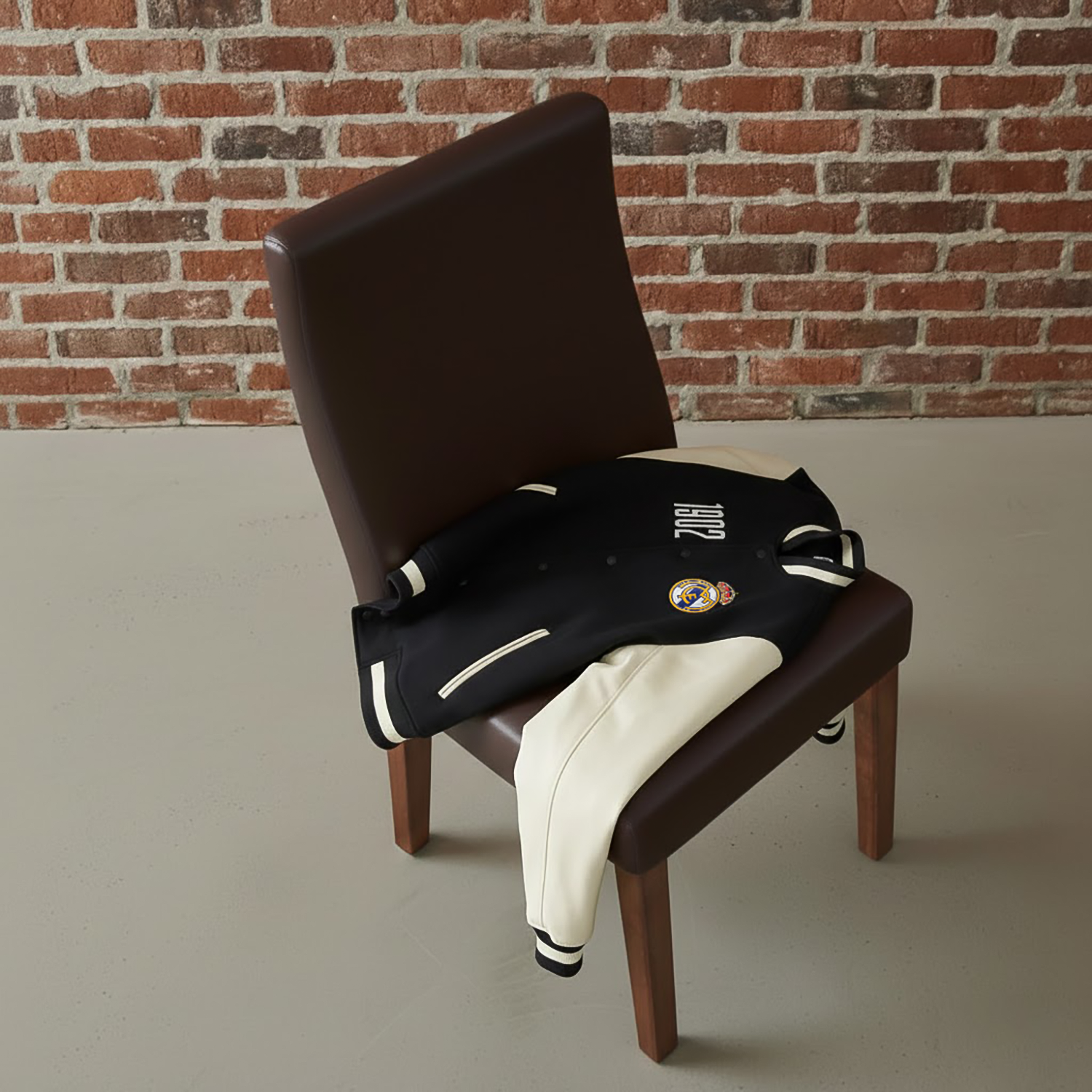 Mens Collegiate Jacket Black/White