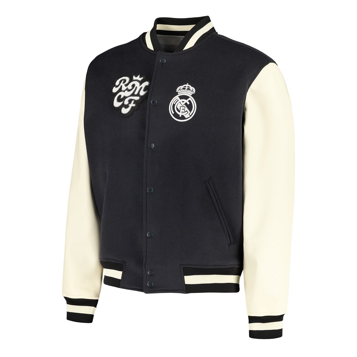 Mens Collegiate Jacket Grey/White – Official Real Madrid Store