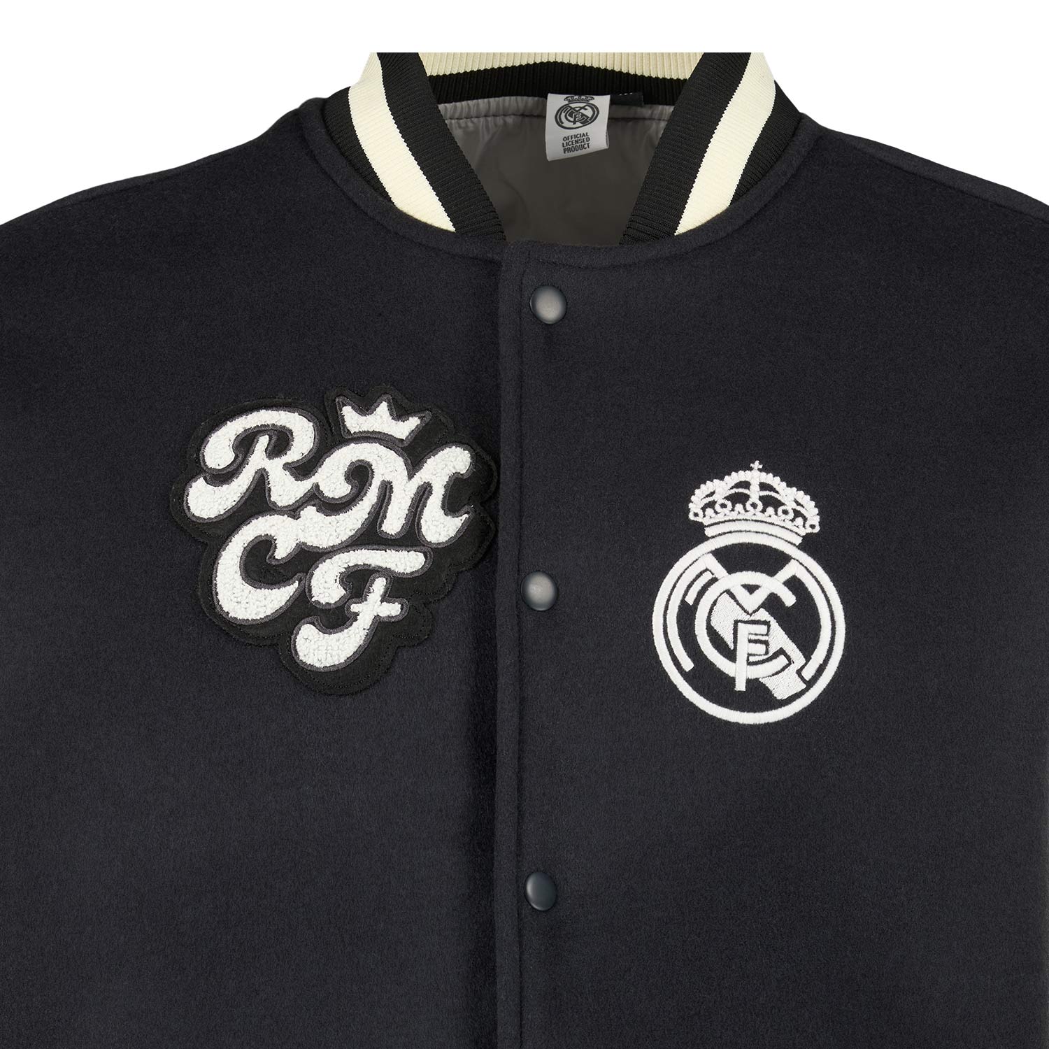 Mens Collegiate Jacket Grey/White – Official Real Madrid Store