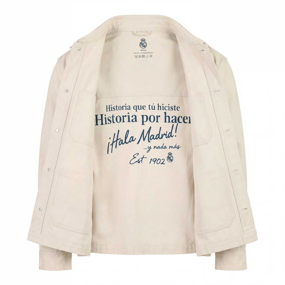 Mens Hala Madrid Canvas Jacket Beige