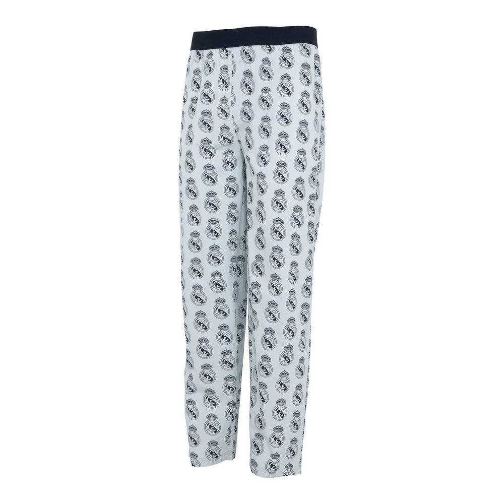 Mens Crest Print Pijama Trousers Blue/Navy