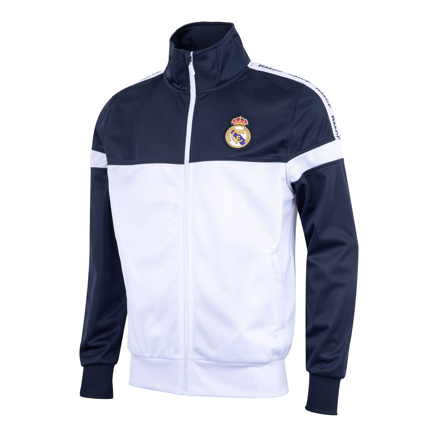 Mens RMCF Tracksuit Navy/White – Official Real Madrid Store