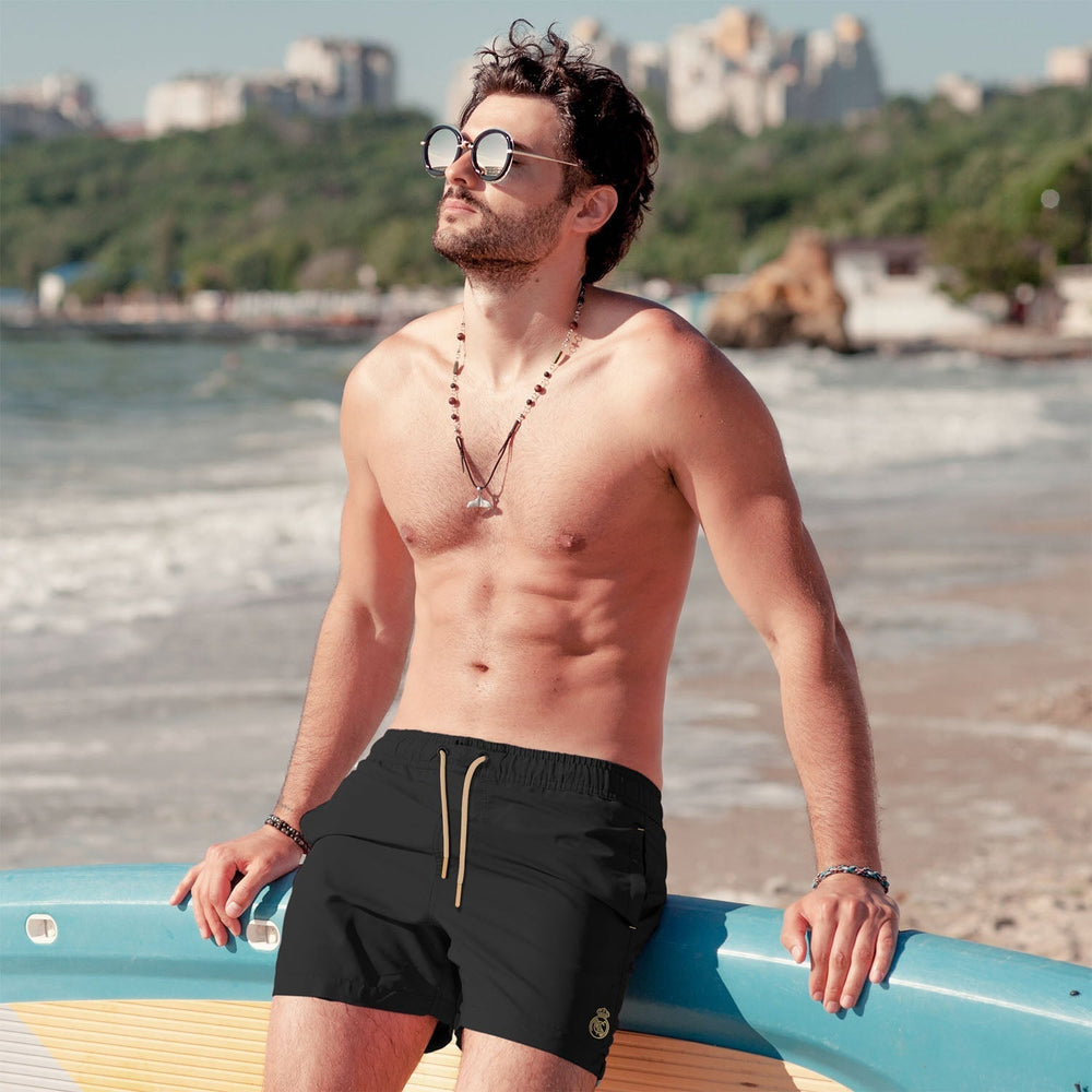 Mens Swimshort Plain Color Black