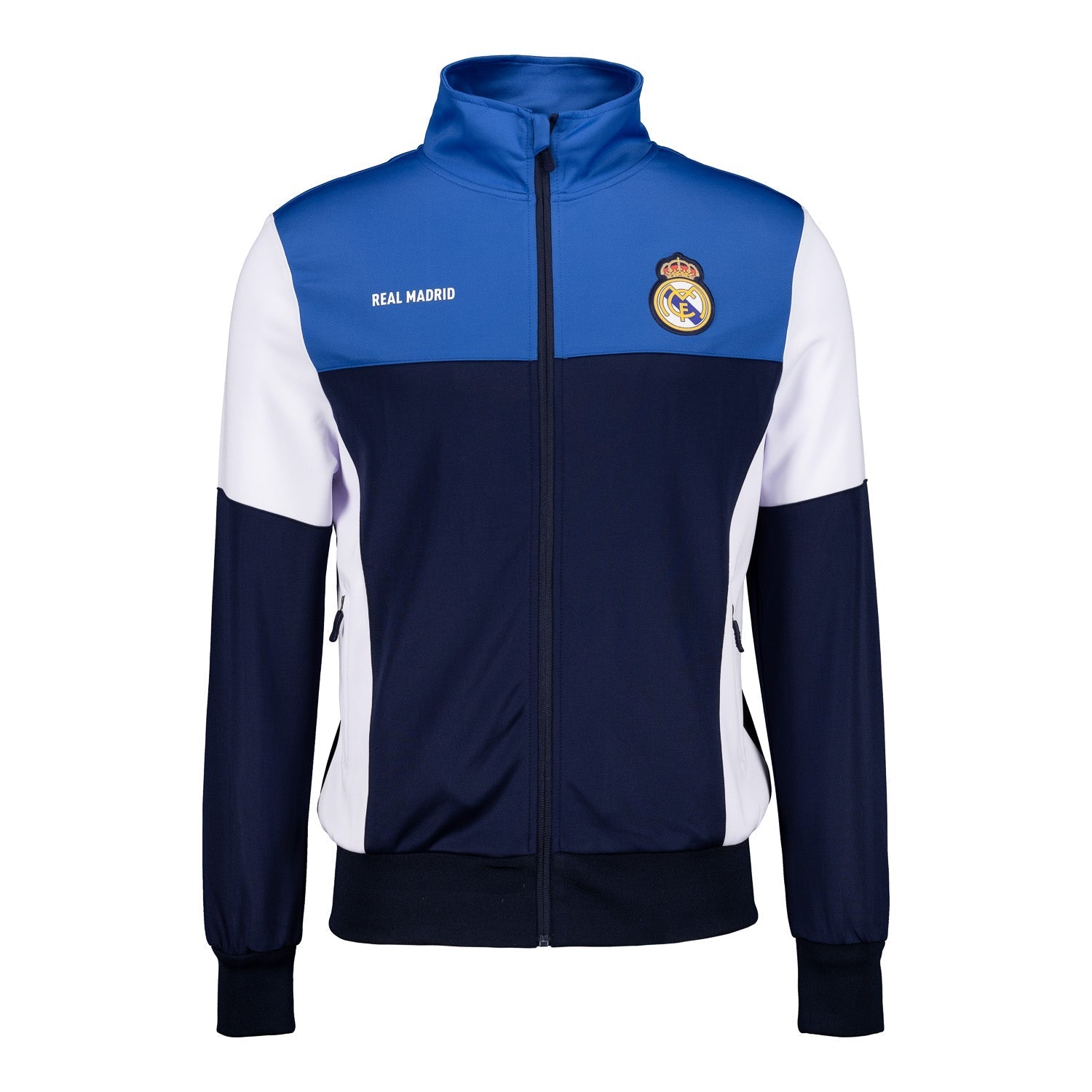 Real Madrid Tracksuit Navy/White RMCF sleeve tape – Official Real