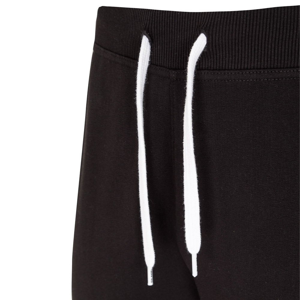 Mens Essentials Color Crest Jogger Trousers Black