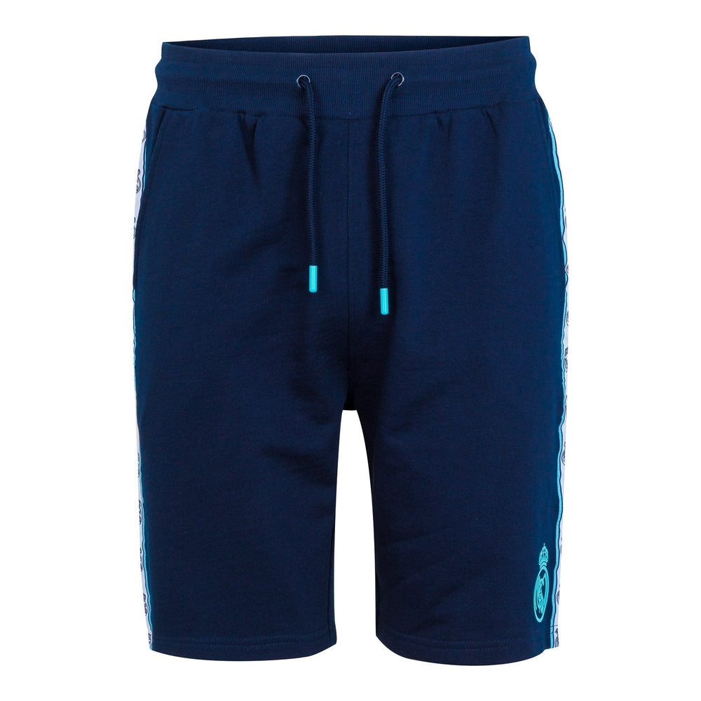 Madrid Sky Mens Tape Side Sweat Shorts Navy