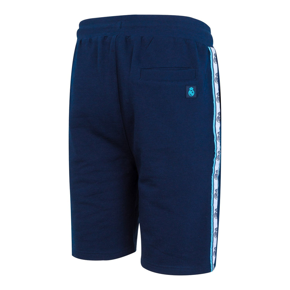 Madrid Sky Mens Tape Side Sweat Shorts Navy