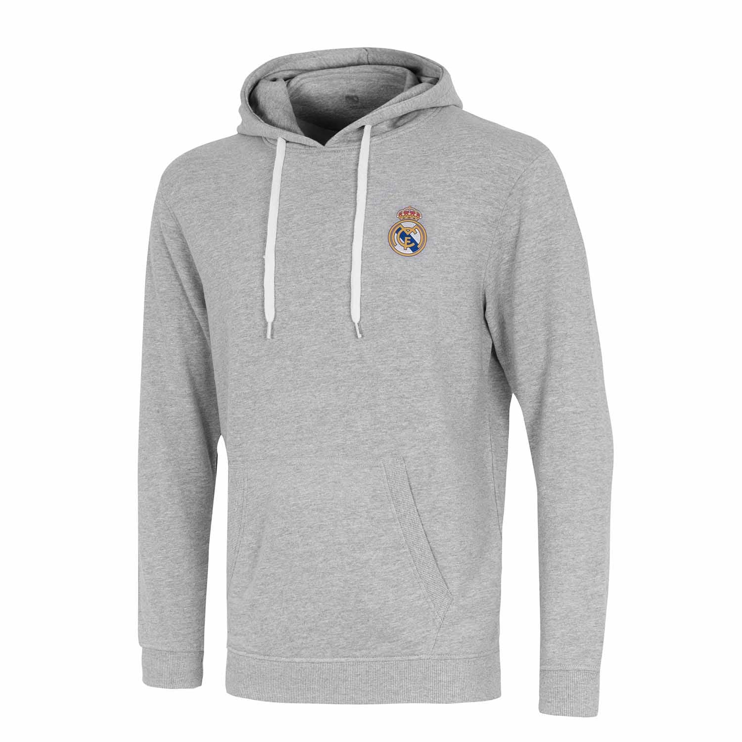 Mens Essentials Color Crest Hoody Light Grey