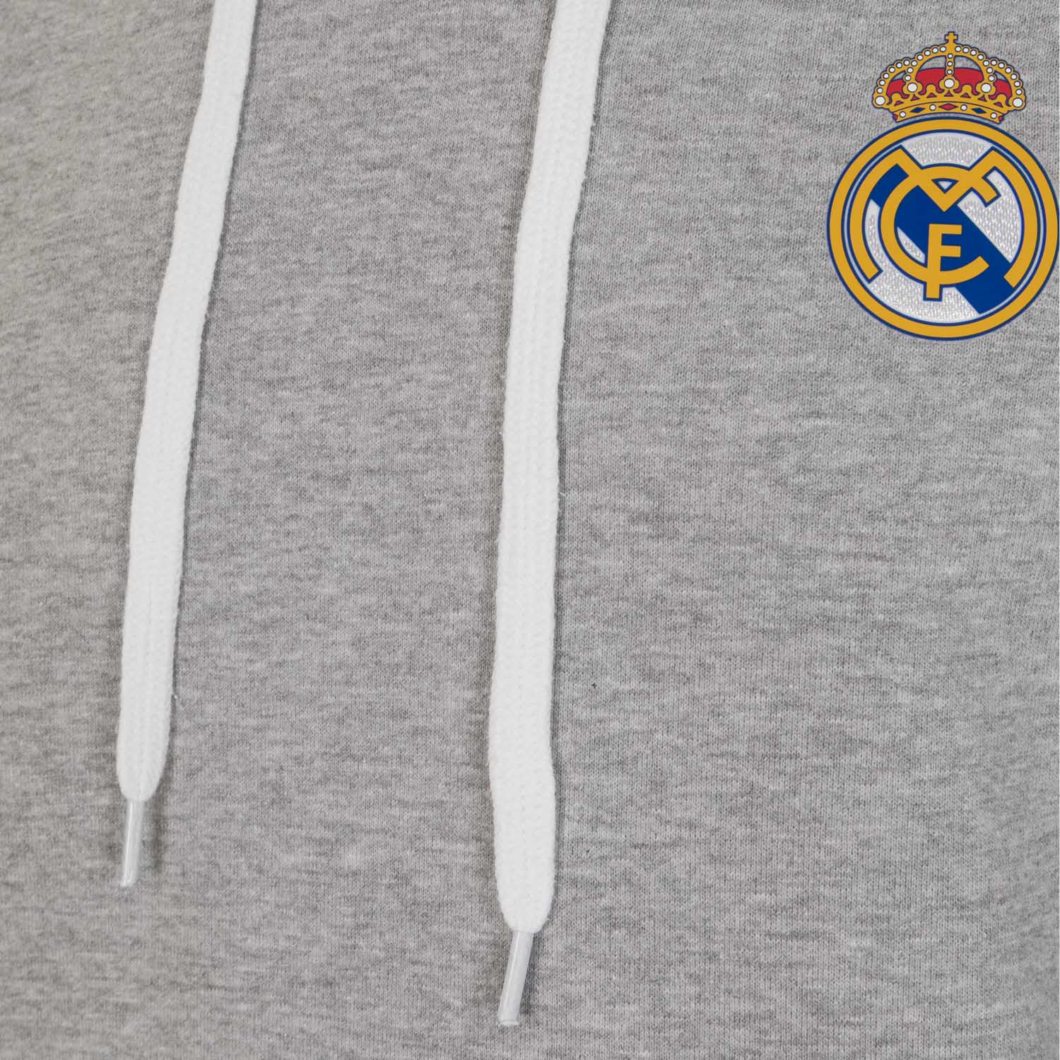 Mens Essentials Color Crest Hoody Light Grey