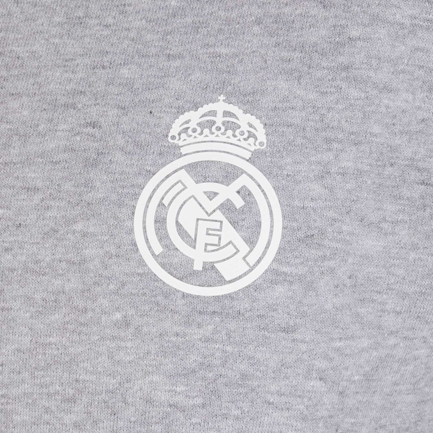 Mens Essentials Monocolor Crest Crew Light Grey