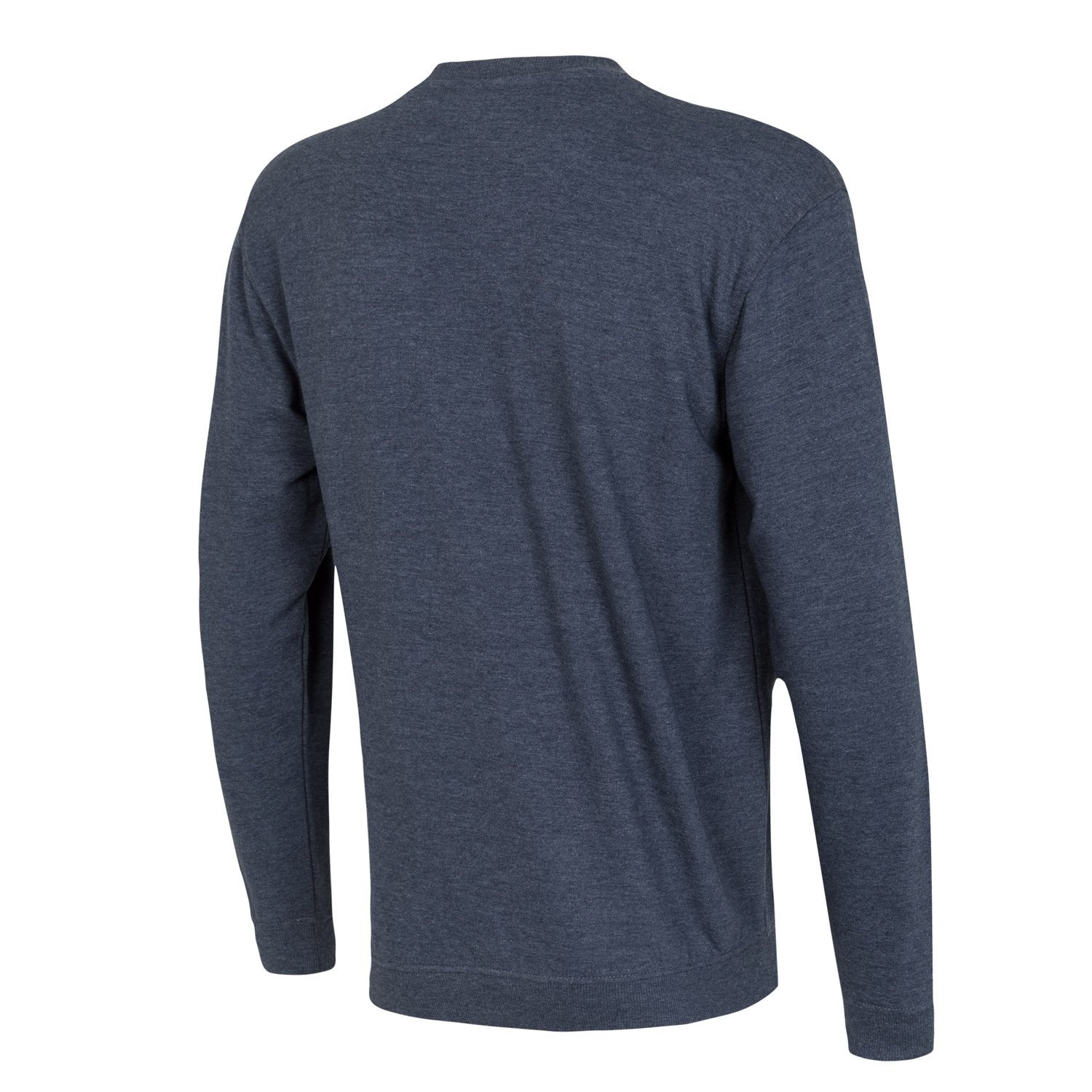 Mens Essentials Monocolor Crest Crew Blue Blend