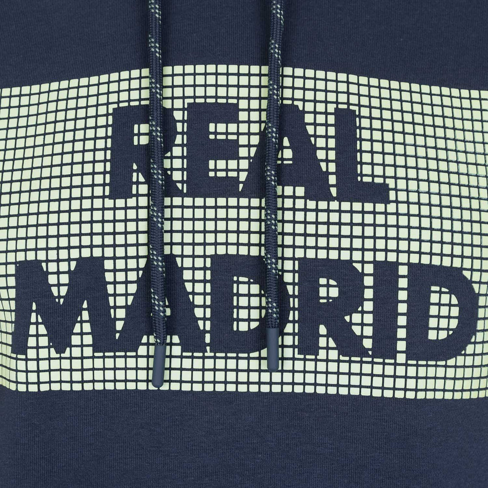 Mens Raised Rubber Text Hoody 1902 Navy Mint