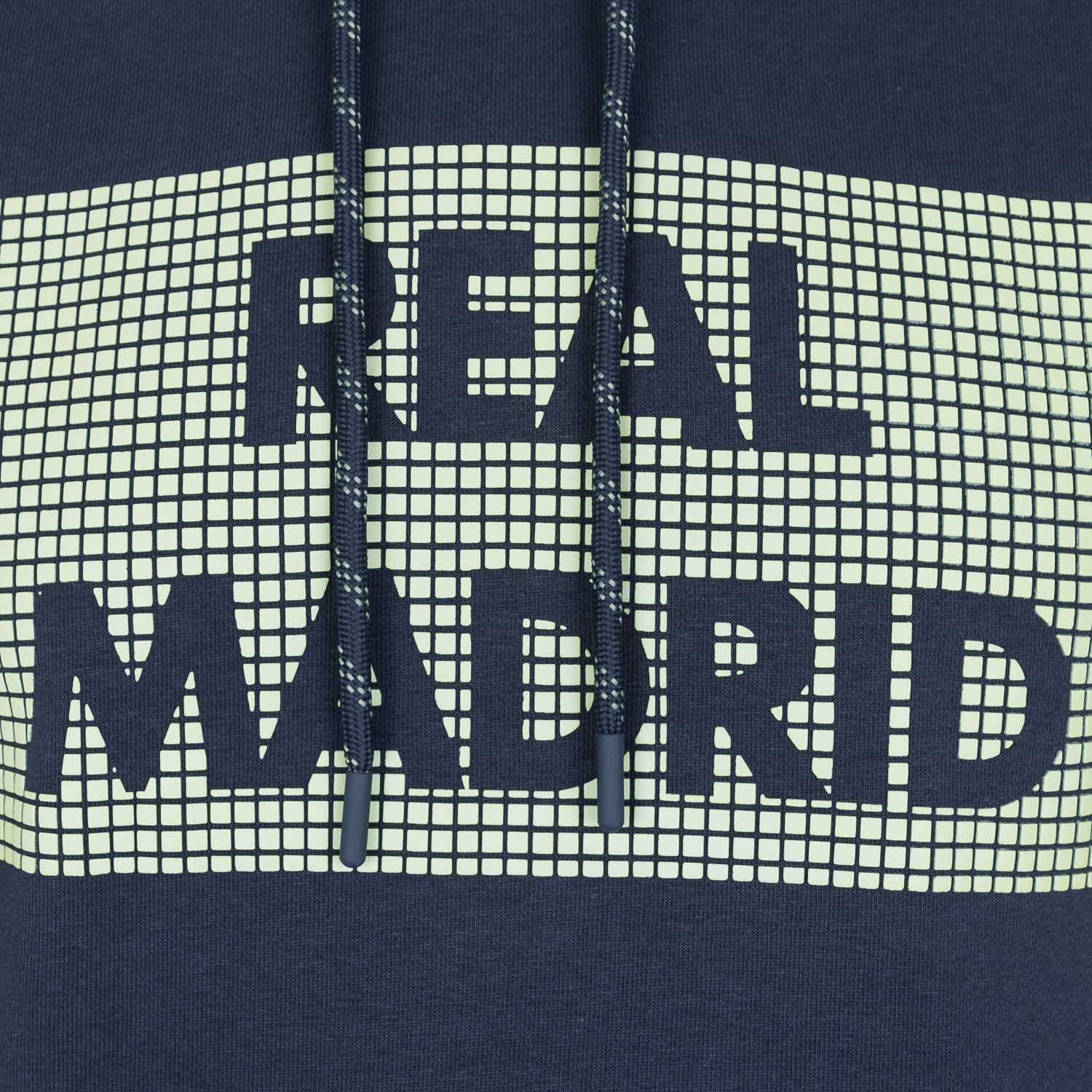 Mens Raised Rubber Text Hoody 1902 Navy Mint