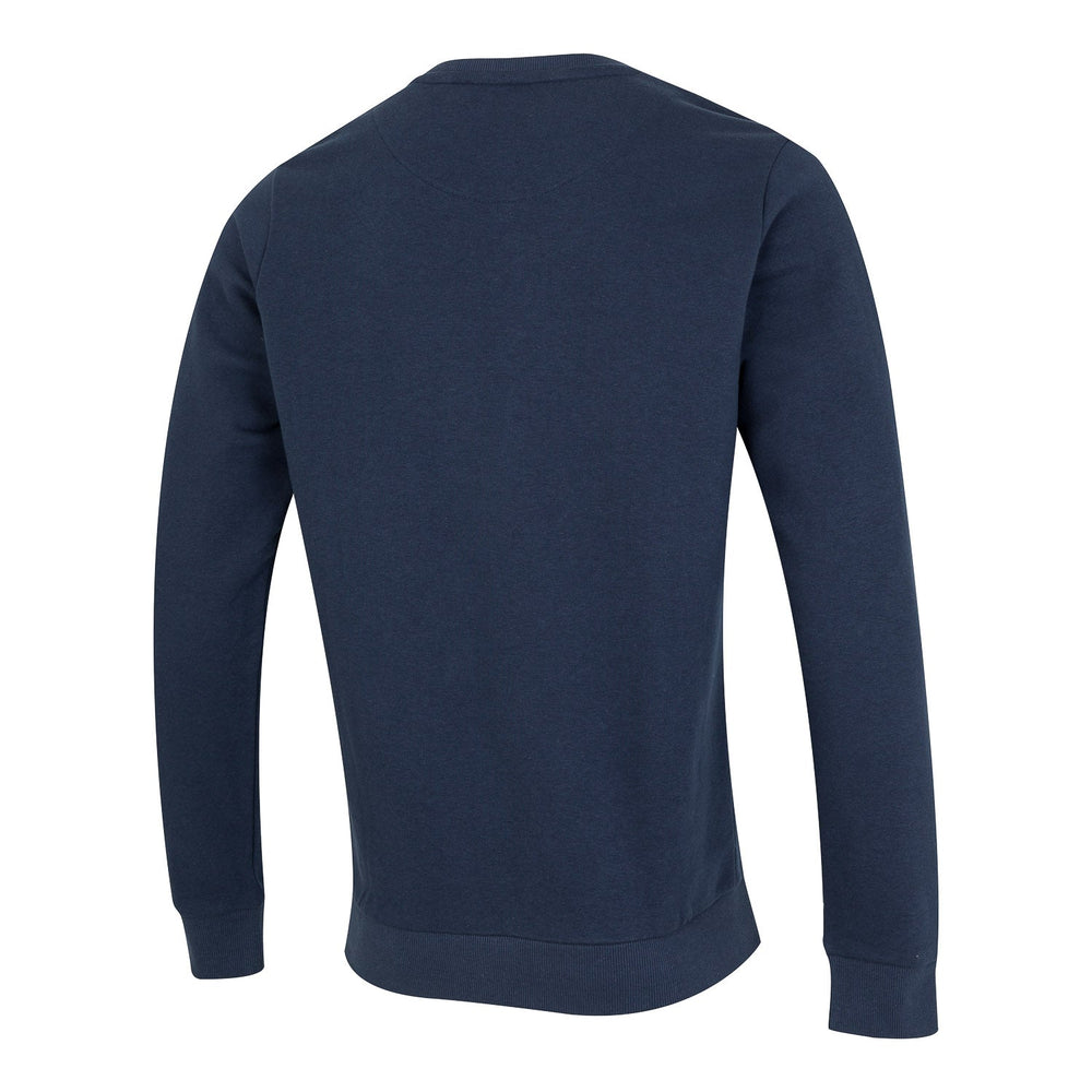 Mens Raised Rubber Crest Sweatshirt Navy Mint