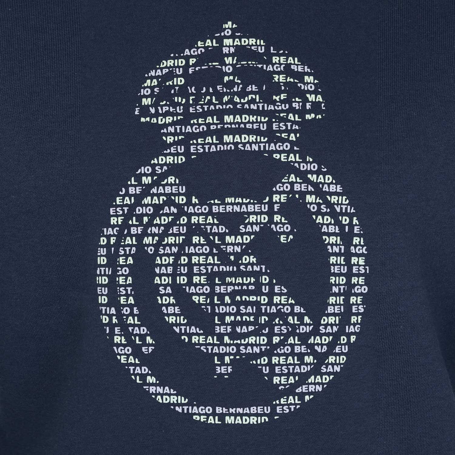 Mens Raised Rubber Crest Sweatshirt Navy Mint