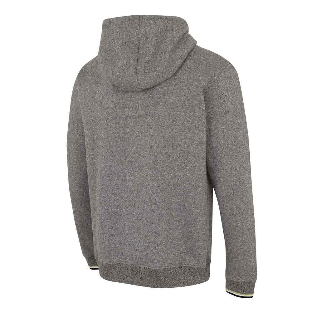 Mens Full Zip Hoody Grey/Lime