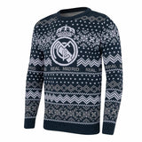 Crest Christmas Sweater Navy/Grey