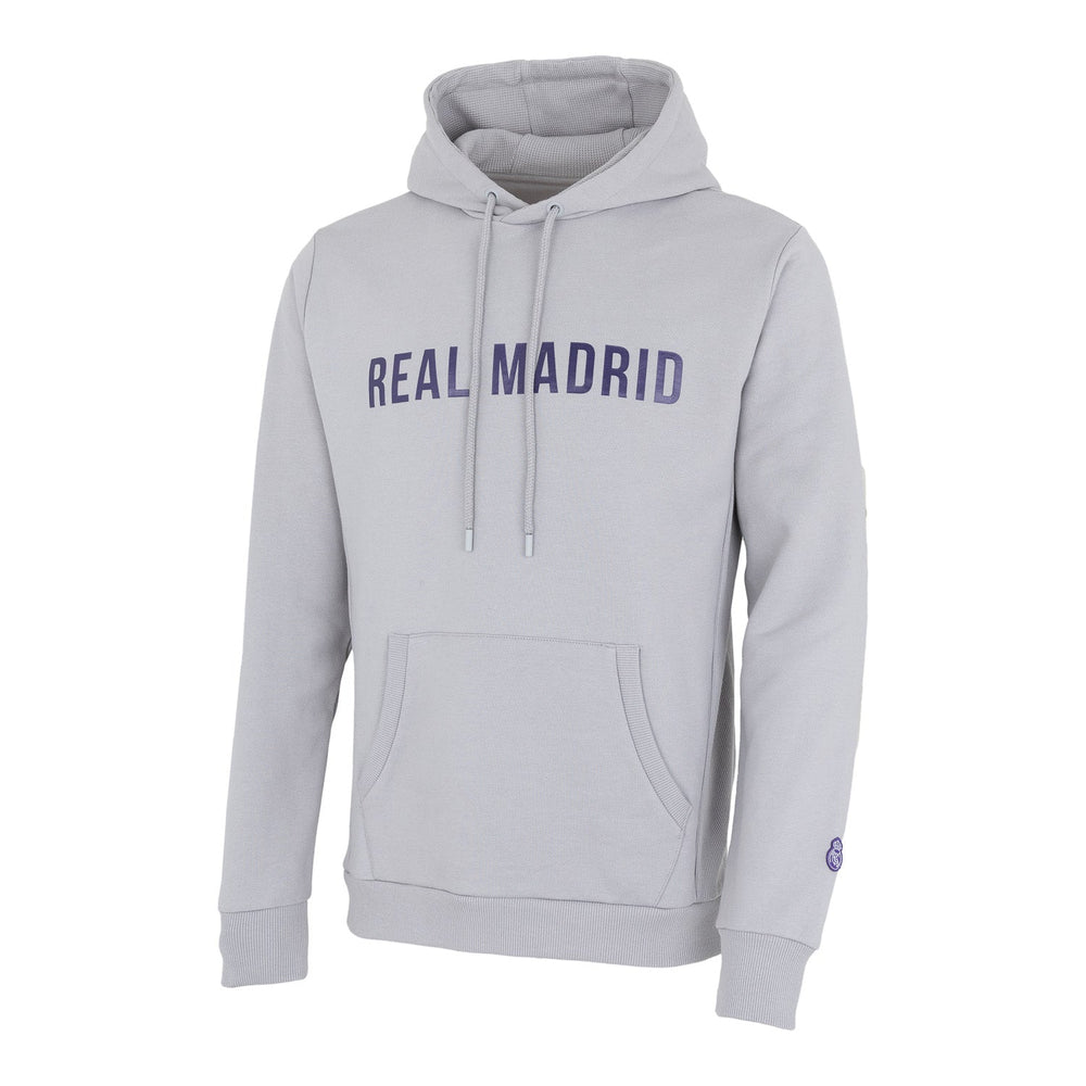 Mens Text Hoody Grey/Purple