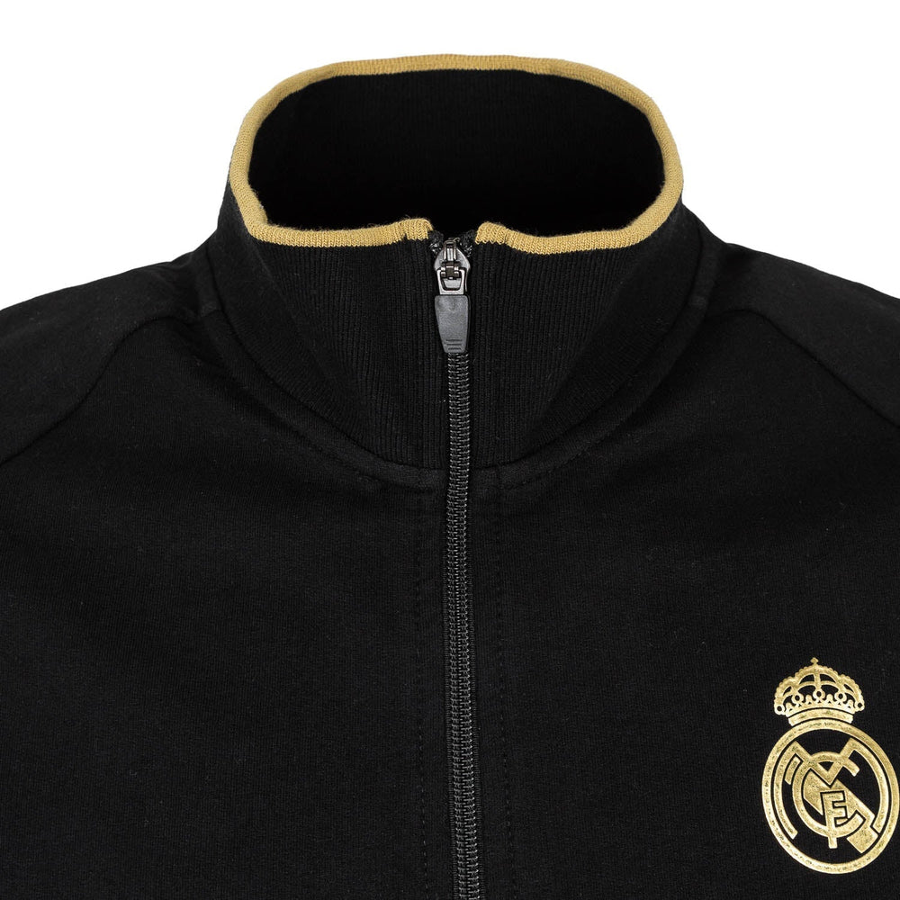 Mens Black & Gold Track Top