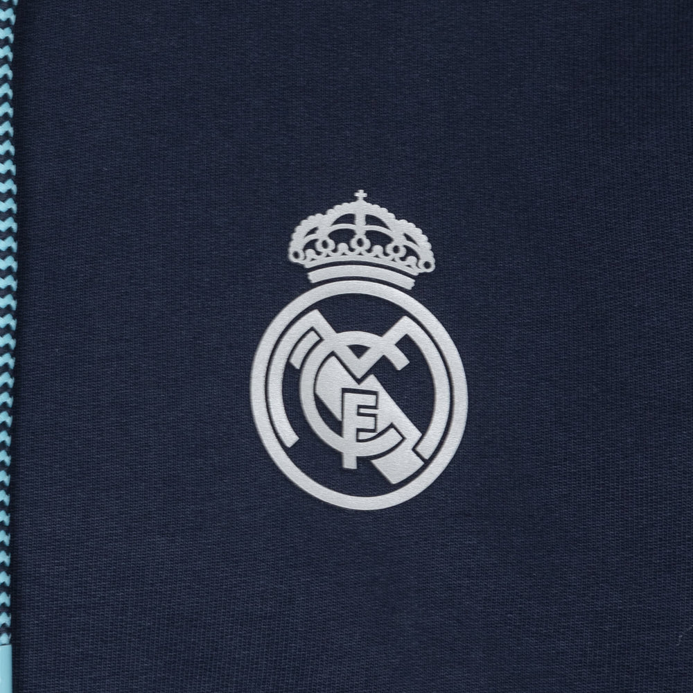 Bernabéu Neon Lights Mens Zip Through Hoodie Navy