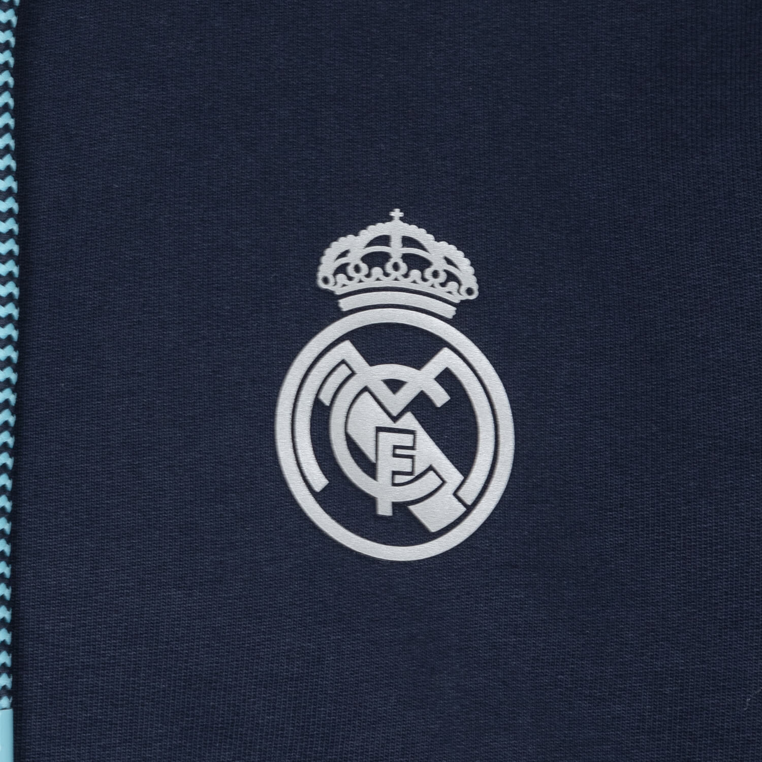 Bernabéu Neon Lights Mens Zip Through Hoodie Navy