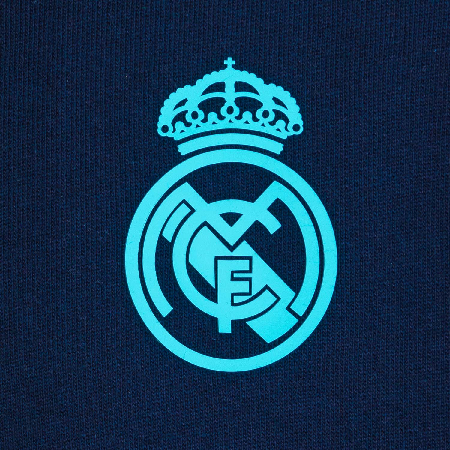 Madrid Sky Mens Panel Sleeve Zip Hoodie Navy