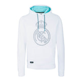 Bernabéu Neon Lights Mens Chest Crest Print Oth Hoodie White