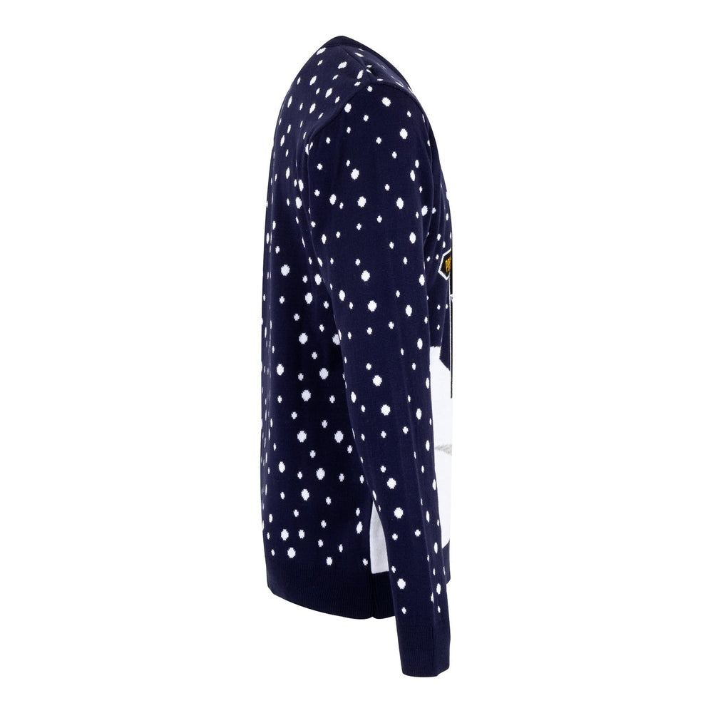 Mens Christmas Sweater Ski Penguin