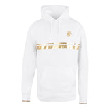 Mens White & Gold Hoodie