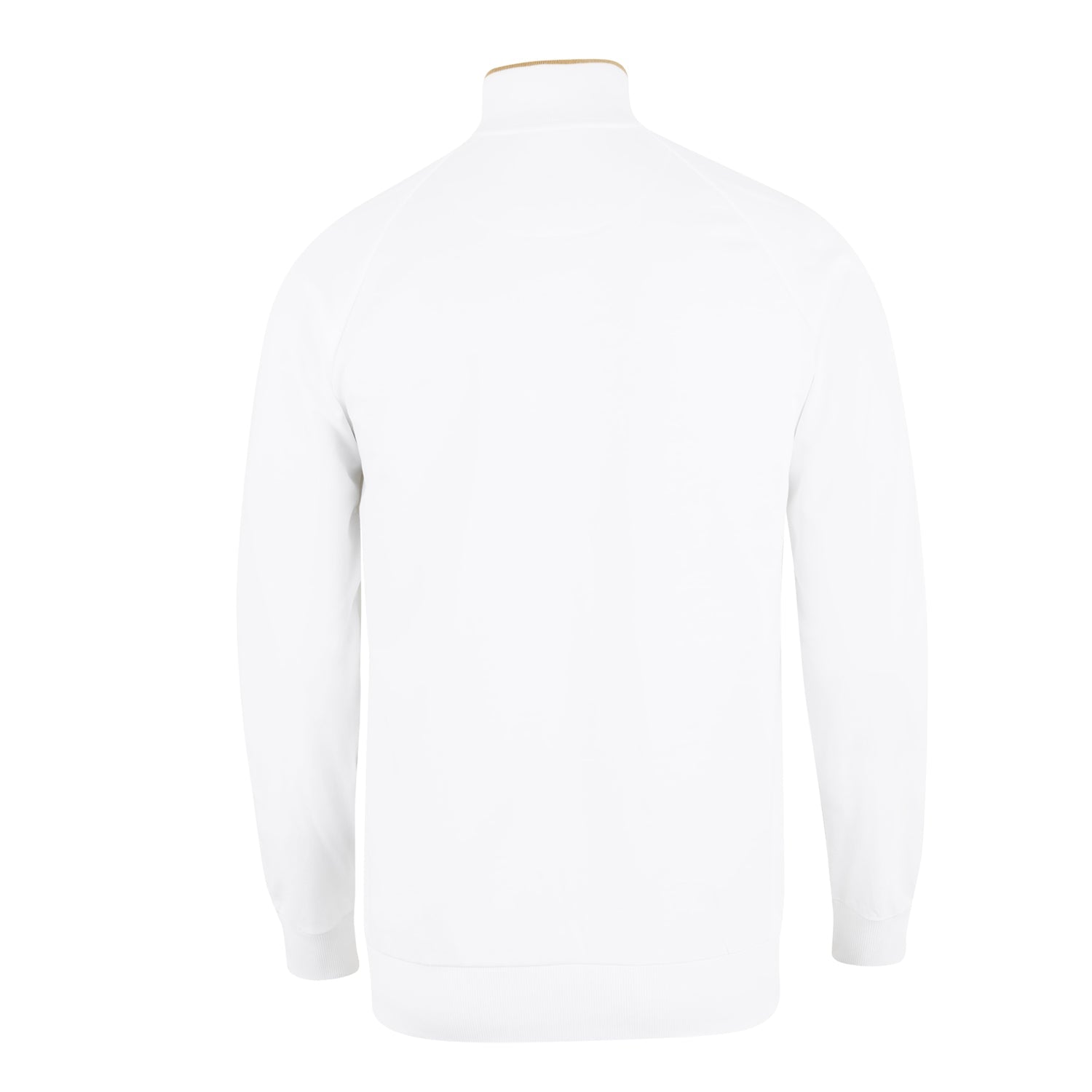 Mens White & Gold Track Top