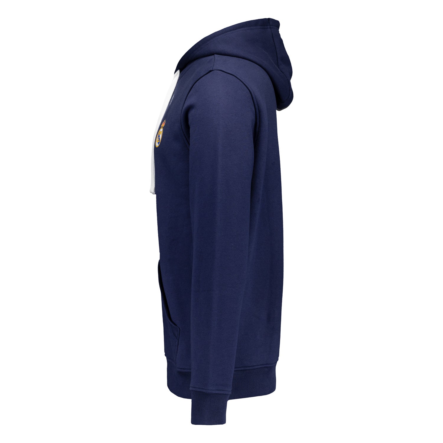 Mens ECO Essentials Real Madrid Color Crest Hoodie Navy