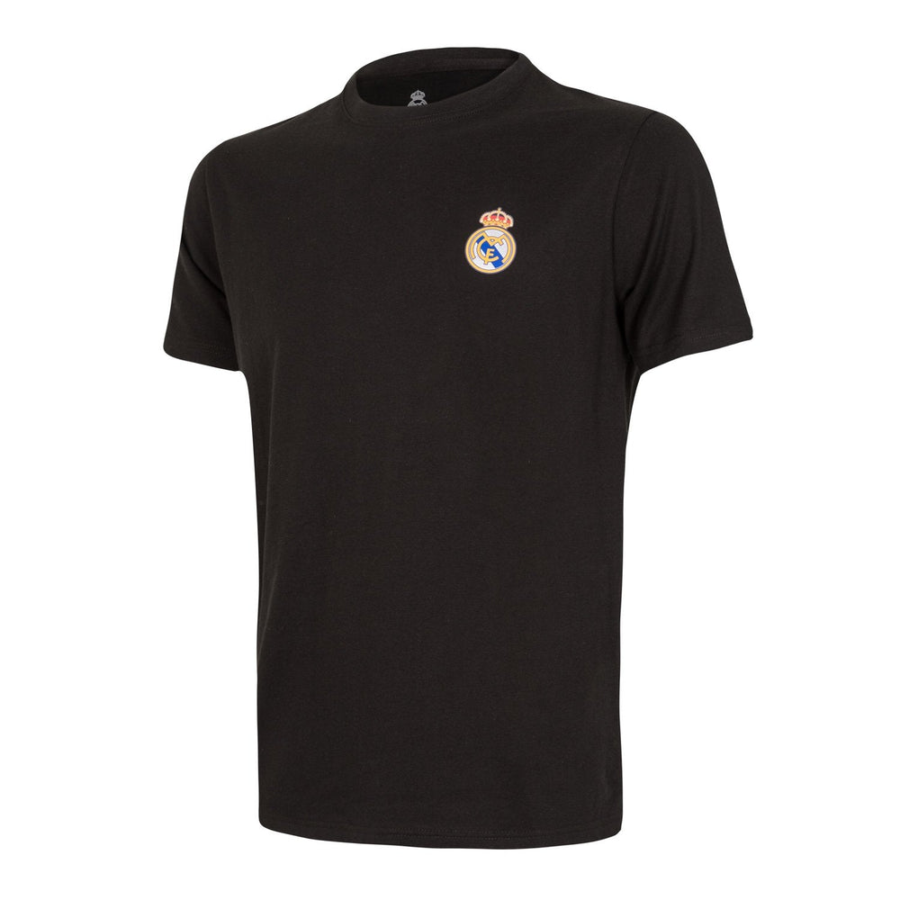 Mens Essentials Color Crest T-Shirt Black