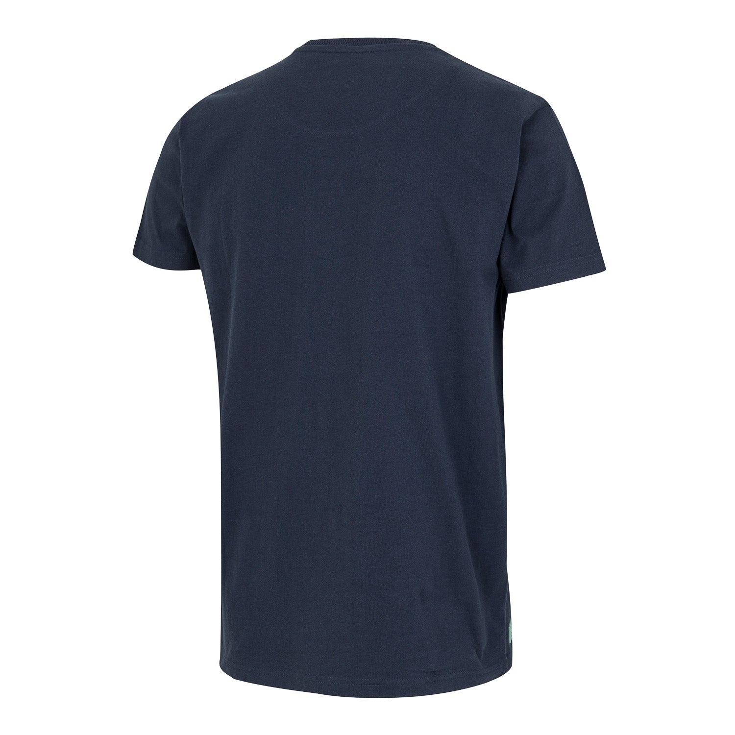 Mens Raised Rubber Text T-Shirt 1902 Navy Mint