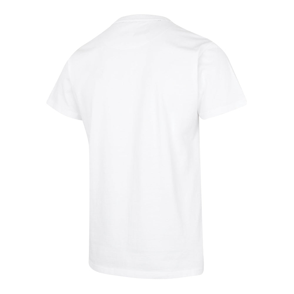 Mens Crest T-Shirt White/Lime
