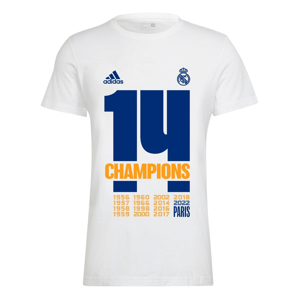 adidas Mens UCL Champions 14 T-Shirt White