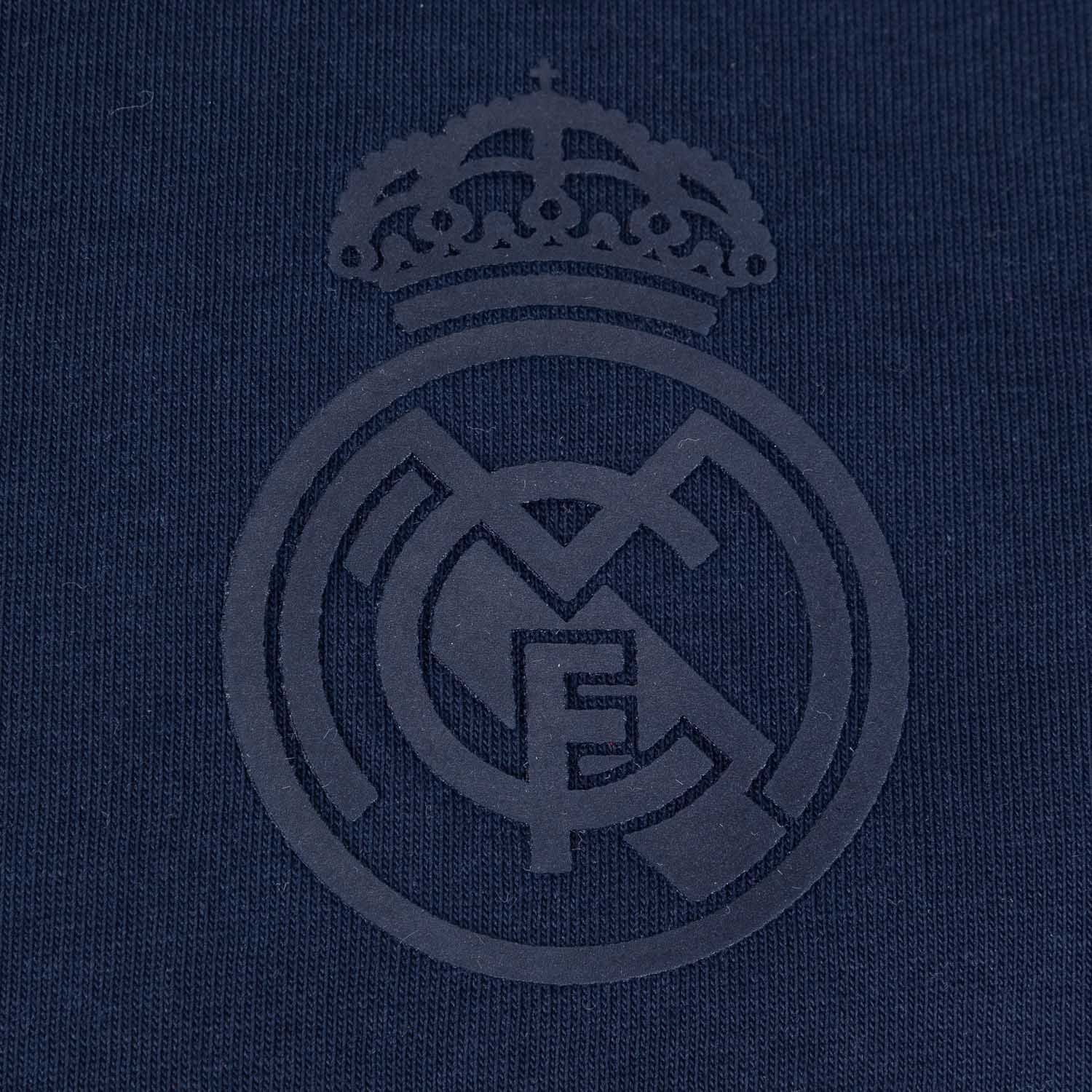 Sakura Unisex Cross Neck Stitch T-Shirt Navy