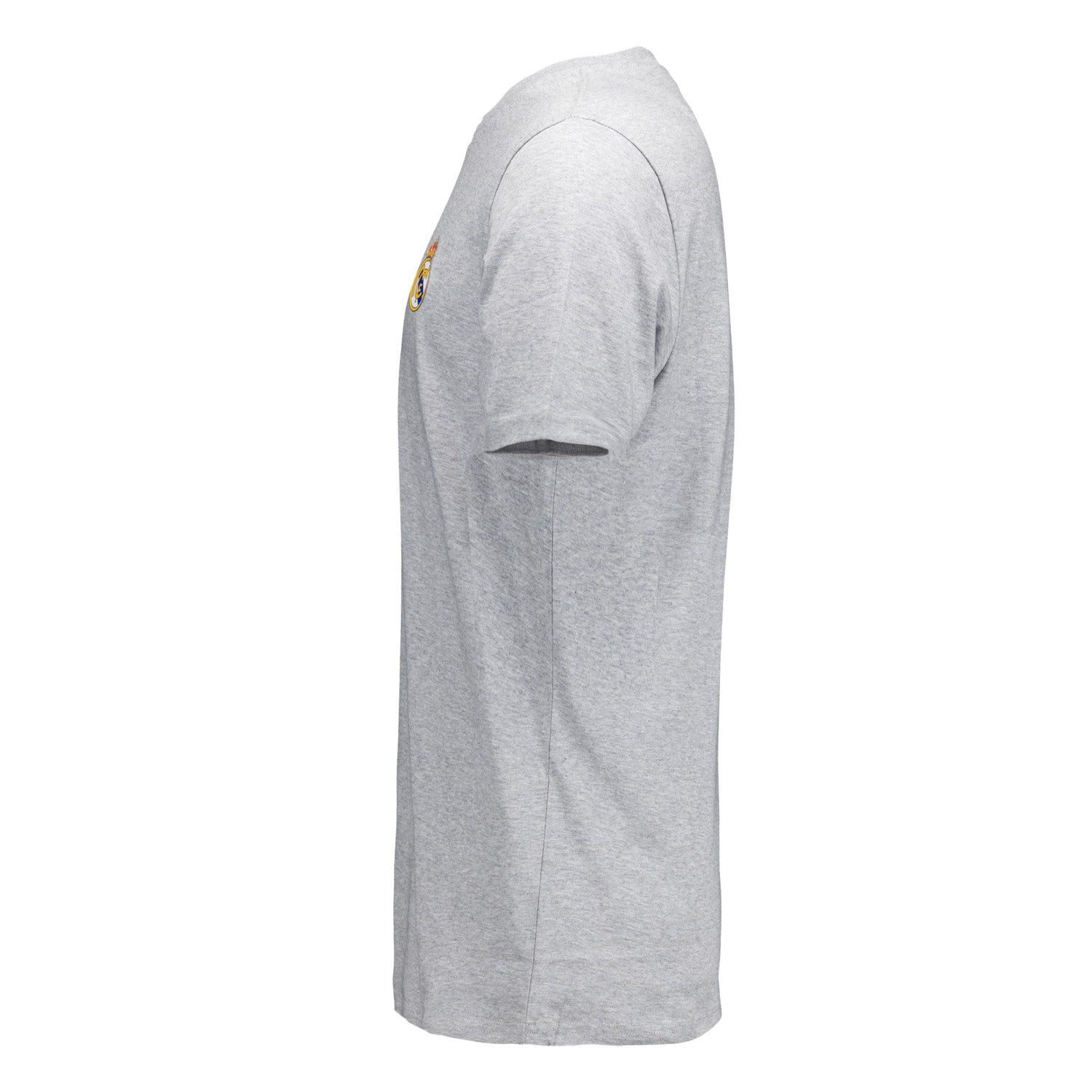 Mens ECO Essentials Real Madrid Color Crest T Shirt Light Grey