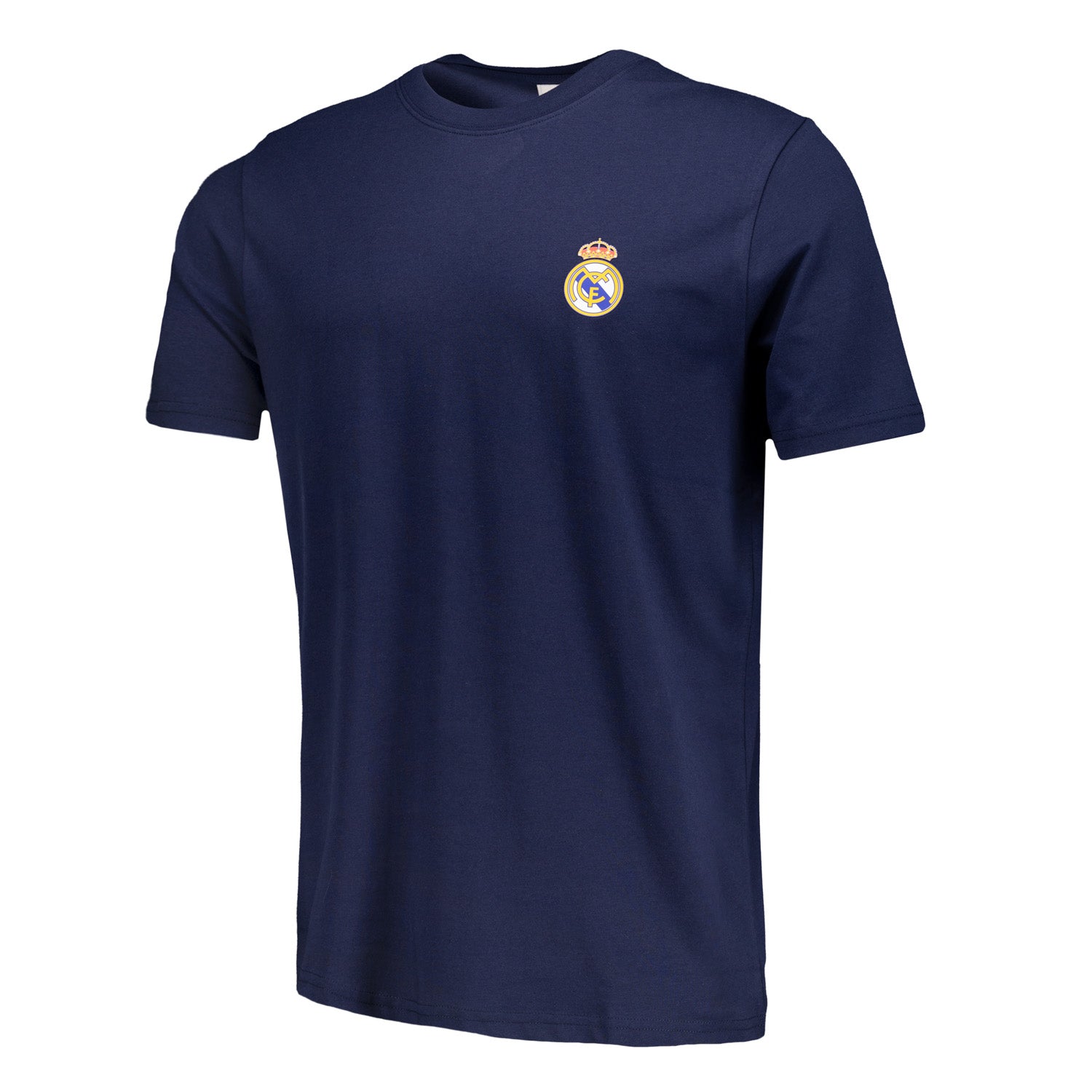 Mens ECO Essentials Real Madrid Color Crest T Shirt Navy