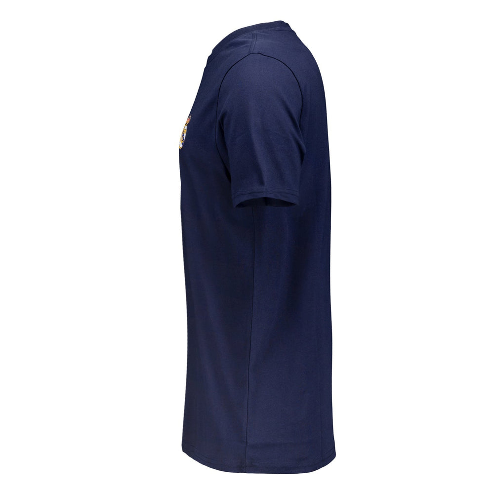 Mens ECO Essentials Real Madrid Color Crest T Shirt Navy