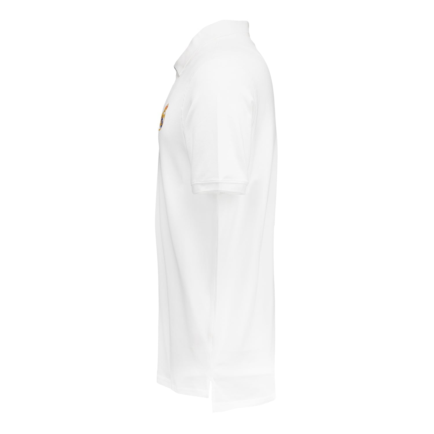 Mens ECO Essentials Real Madrid Color Crest Polo White