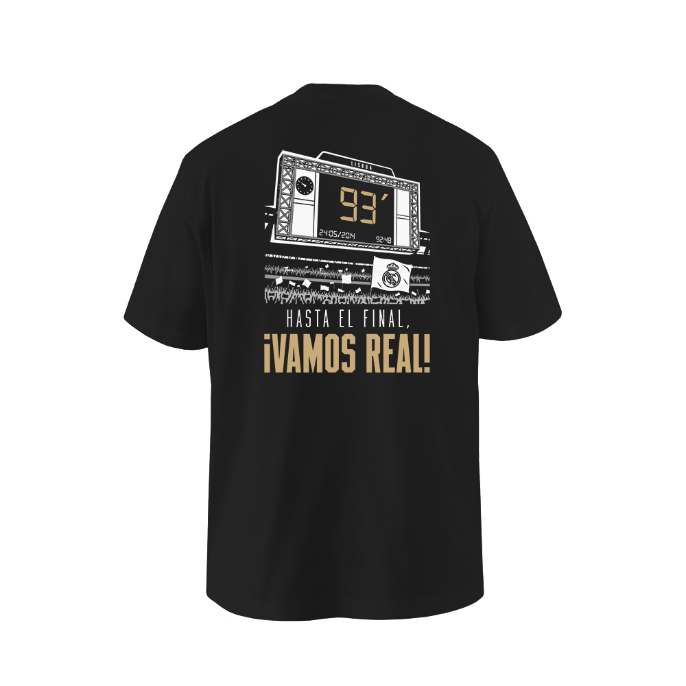 Camiseta Hombre adidas Board Minuto 93 Negra/Dorada