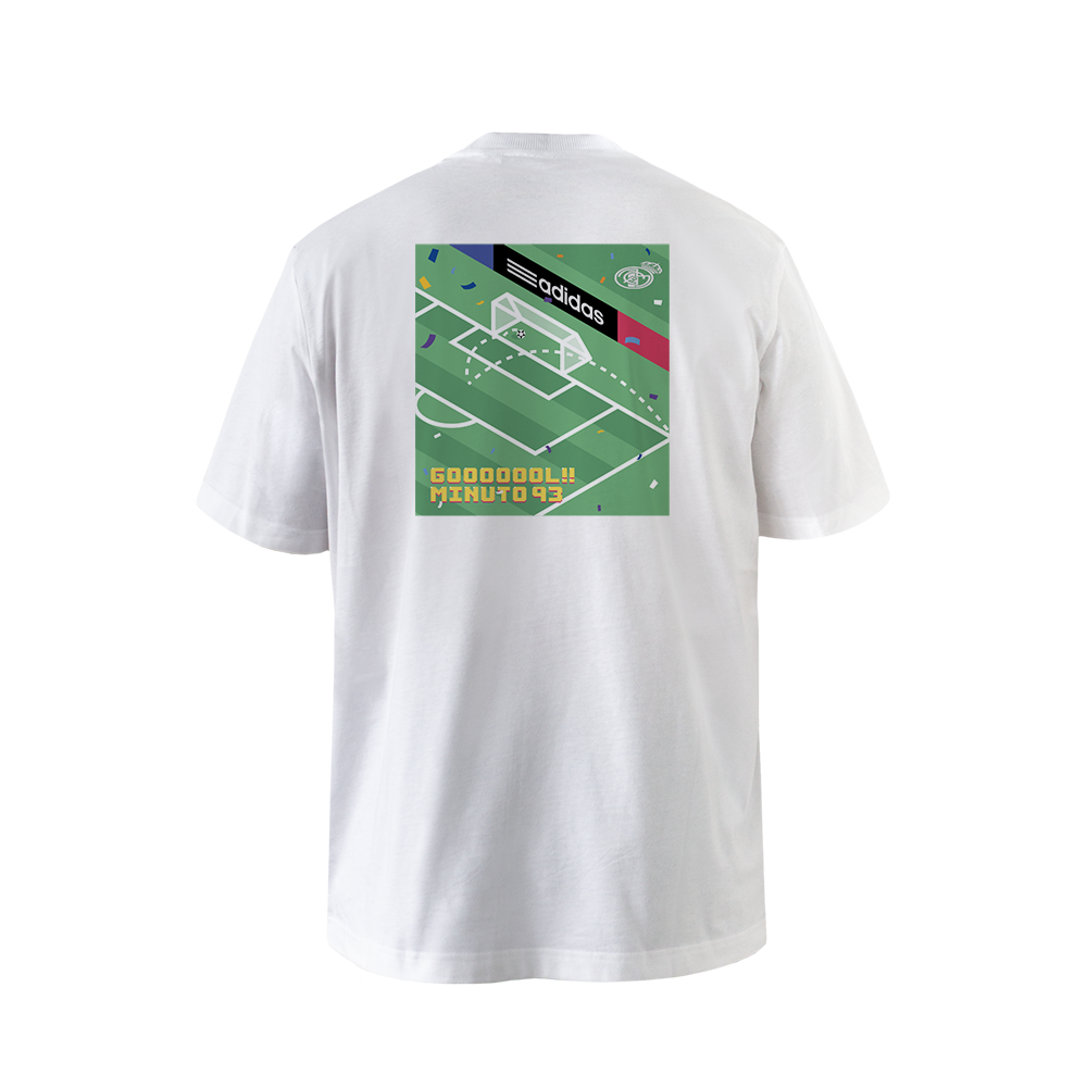 Mens adidas Game Minuto 93 T-Shirt White