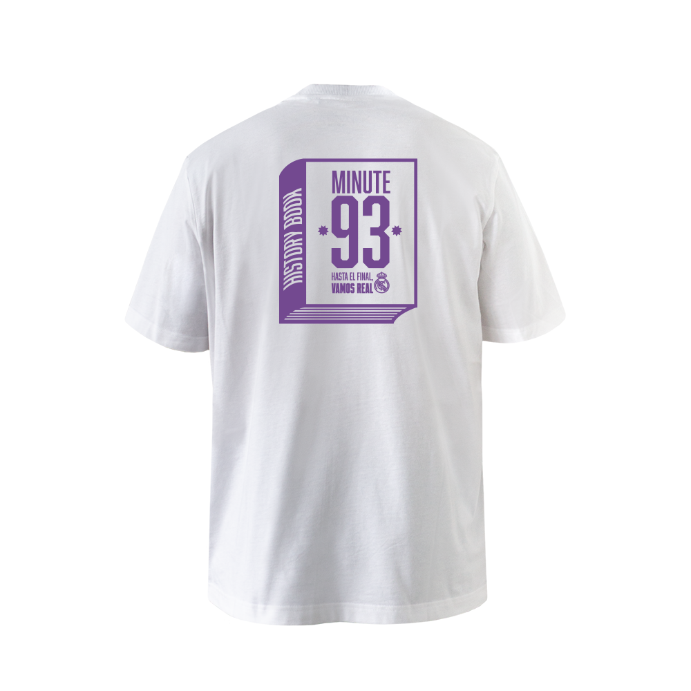 Mens adidas Book Minuto 93 T-Shirt White