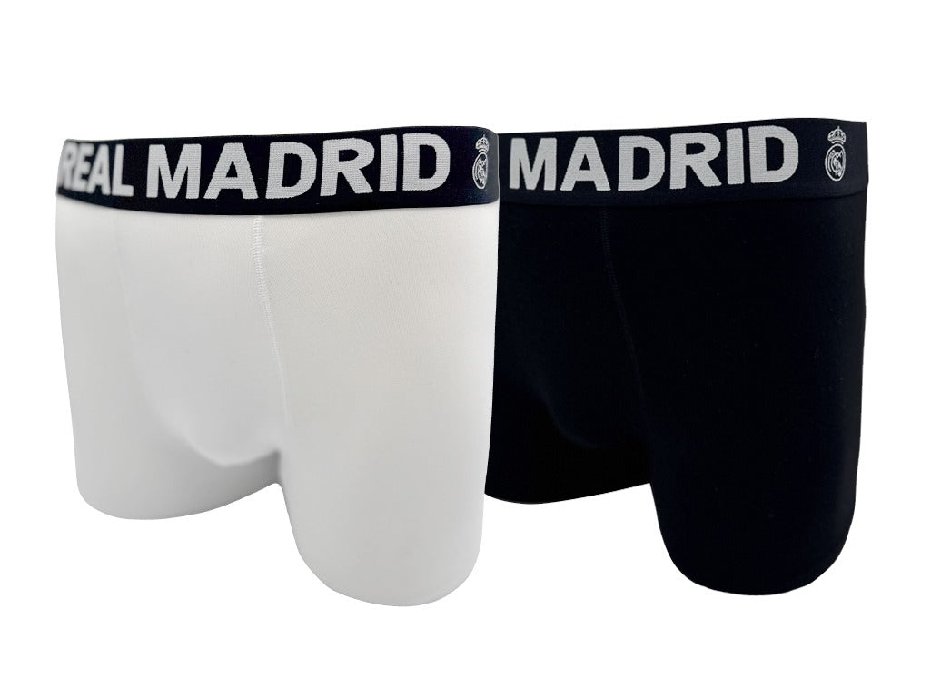 Mens 2 Pack Boxers Black/White – Official Real Madrid Store