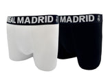 Mens 2 Pack Boxers Black/White