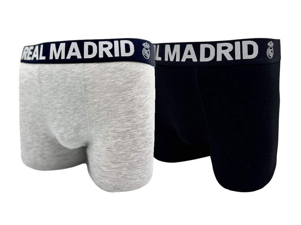 Mens 2 Pack Boxers Black/Grey